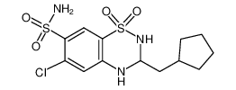 6-氯-3-(环戊基甲基)-3,4-二氢-2H-苯并[e][1,2,4]噻二嗪-7-磺酰胺 1,1-二氧化物