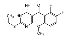 (4-氨基-2-(乙硫基)嘧啶-5-基)(2，3-二氟-6-甲氧基苯基)甲酮