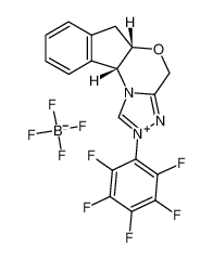 (5aS，10bR)-5a，10b-Dihydro-2-(2，3，4，5，6-pentafluorophenyl)-4H，6H-indeno[2，1-b][1，2，4]triazolo[4，3-d][1，4]oxazinium Tetrafluoroborate
