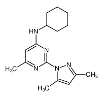 N-环己基-N-[2-(3,5-二甲基吡唑-1-基)-6-甲基嘧啶-4-基]胺