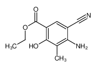 4-氨基-5-氰基-2-羟基-3-甲基苯甲酸乙酯
