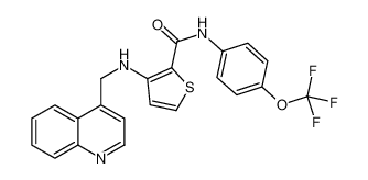 3-[(4-喹啉甲基)氨基]-N-[4-(三氟甲氧基)苯基]-2-噻吩甲酰胺
