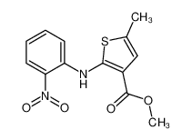 5-甲基-2-[(2-硝基苯基)氨基]-3-噻吩甲酸甲酯