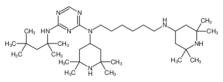 聚[[6-[(1,1,3,3-四甲基丁基)氨基]-s-三嗪-2,4-二基]-[(2,2,6,6-四甲基-4-哌啶基)亚氨基]-1,6-己二基-[(2,2,6,6-四甲基-4-哌啶基)亚氨]