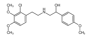 N-[2-羟基-2-(4-甲氧基苯基)乙基]-2-(2-氯-3，4-二甲氧基苯基)乙胺