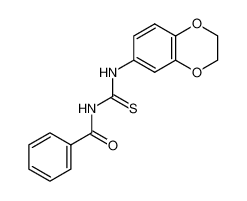 N-((2,3-二氢苯并[b][1,4]二氧杂环己烷-6-基)氨基硫代甲酰基)苯甲酰胺