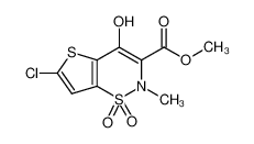 6-氯-4-羟基-2-甲基-2-甲基-2H-噻吩并[2,3-e][1,2]噻嗪-3-羧酸甲酯 1,1-二氧化物