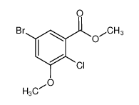 2-氯-3-甲氧基-5-溴苯甲酸甲酯