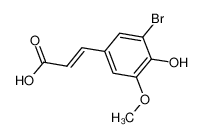 3-溴-4-羟基-5-甲氧基苯丙烯酸(predominantly trans)