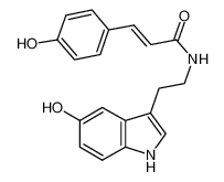 N-(2-(5-羟基-1H-吲哚-3-基)乙基)-3-(4-羟基苯基)丙烯酰胺