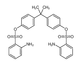 丙烷-2，2-二基双(4，1-亚苯基)双(2-氨基苯磺酸酯)