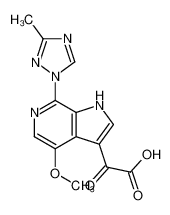 2-(4-甲氧基-7-(3-甲基-1H-1，2，4-三唑-1-基)-1H-吡咯并[2，3-c]吡啶