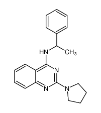 N-(1-苯乙基)-2-(吡咯烷-1-基)喹唑啉-4-胺