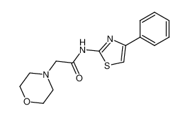 2-吗啉-N-(4-苯基噻唑-2-基)乙酰胺
