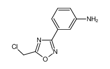 3-(5-(Chloromethyl)-1，2，4-oxadiazol-3-yl)aniline
