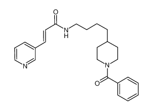 (2E)-N-[4-(1-苯甲酰基-4-哌啶基)丁基]-3-(3-吡啶基)-2-丙烯酰胺