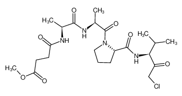 N-(甲氧基琥珀酰基)-丙氨酸-丙氨酸-脯氨酸-缬氨酸 氯甲基酮