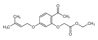 2'-乙氧基羰基甲氧基-4'-(3-甲基-2-丁烯氧基)苯乙酮