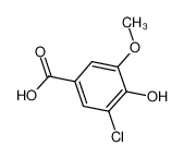 3-氯-4-羟基-5-甲氧基苯甲酸