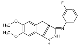 N-(3-氟苯基)-6,7-二甲氧基-1,4-二氢茚并[1,2-c]吡唑-3-胺