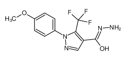 5-(三氟甲基)-1-(4-甲氧基苯基)-1H-吡唑-4-酰肼