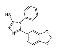 5-(苯并[d][1,3]二氧戊环-5-基)-4-苯基-4H-1,2,4-三唑-3-硫醇
