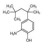 2-氨基-4-(2，4，4-三甲基戊-2-基)苯酚