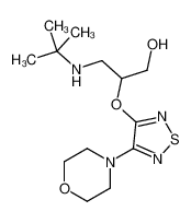 3-(叔丁基氨基)-2-((4-吗啉-1,2,5-噻二唑-3-基)氧基)丙-1-醇