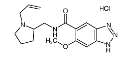 N-((1-烯丙基吡咯烷-2-基)甲基)-6-甲氧基-1H-苯并[d][1,2,3]三唑-5-甲酰胺盐酸盐
