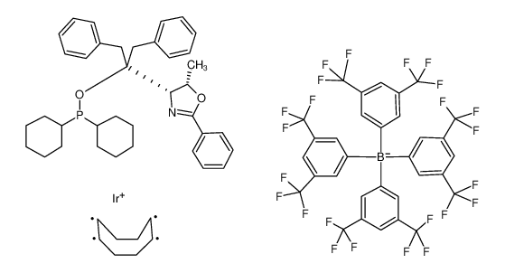 ((4S，5S)-(-)-O-[1-苄基-1-(5-甲基-2-苯基-4，5-二氢噁唑-4-基)-2-苯基乙基]-二环己基磷)(1，5-COD)铱 (I) 四三(3，5-双(三氟甲基)苯硼酸