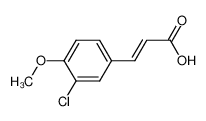 3-氯-4-甲氧基肉桂酸