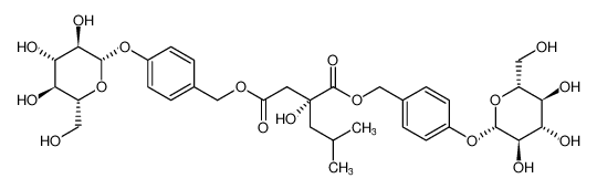 1，4-二[4-(葡萄糖氧)苄基]-2-异丁基苹果酸酯