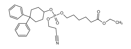 6-[(2-氰基乙氧基)(4，4-二苯基环己基氧)膦酰基氧]己酸乙酯