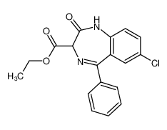 ethyl 7-chloro-2，3-dihydro-2-oxo-5-phenyl-1H-1，4-benzodiazepine-3-carboxylate