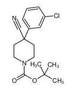 4-(3-氯苯基)-4-氰基哌啶-1-甲酸叔丁酯