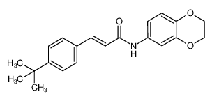 (E)-3-(4-(叔丁基)苯基)-N-(2,3-二羟基苯并[b][1,4]二恶英-6-基)丙烯酰胺