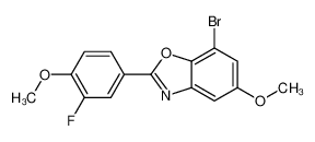 7-溴-2-(3-氟-4-甲氧基苯基)-5-甲氧基苯并[d]噁唑