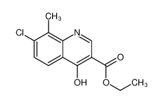 7-氯-4-羟基-8-甲基喹啉-3-羧酸乙酯