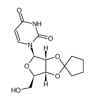 1-(2'-O，3'-O-环戊基-5'-羟基-β-D-赤式-呋喃戊糖基)尿嘧啶