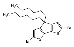 2,6-二溴-4,4-二己基-4H-环戊二烯并[1,2-b:5,4-b']二噻吩