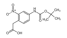 2-(4-((叔丁氧基羰基)氨基)-2-硝基苯基)乙酸