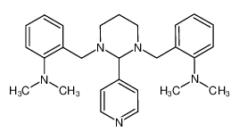 2,2'-[[二氢-2-(4-吡啶基)-1,3(2H,4H)-嘧啶二基]二(亚甲基)]二[N,N-二甲基苯胺]