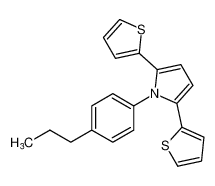 1-(4-丙基苯基)-2，5-二(2-噻吩基)-1H-吡咯