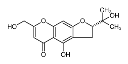 (S)-4-羟基-7-(羟甲基)-2-(2-羟基丙烷-2-基)-2,3-二氢-5H-呋喃并[3,2-g]苯并吡喃-5-酮