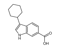 3-环己基-1H-吲哚-6-甲酸