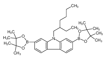 9-(2-乙基己基)-2,7-双(4,4,5,5-四甲基-1,3,2-二氧杂环戊硼烷-2-基)-9H-咔唑