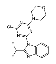4-(4-氯-6-(2-(二氟甲基)-1H-苯并[d]咪唑-1-基)-1,3,5-三嗪-2-基)吗啉