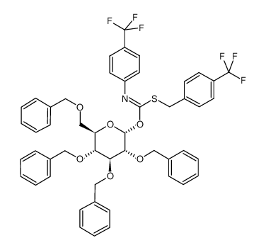 2,3,4,6-四-O-苄基-α-D-吡喃葡萄糖-对三氟甲基苄硫代-N-(对三氟甲基苯基)甲酰亚胺盐