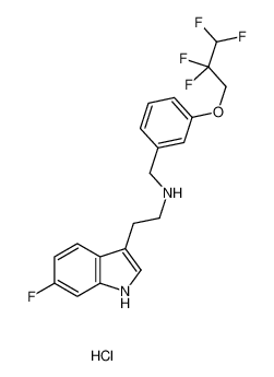 N-(2-(6-氟-1H-吲哚-3-基)乙基)-3-(2,2,3,3-四氟丙氧基)苄基胺单盐酸盐