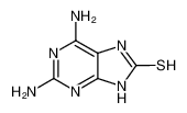 2，6-二氨基-9H-嘌呤-8-硫醇